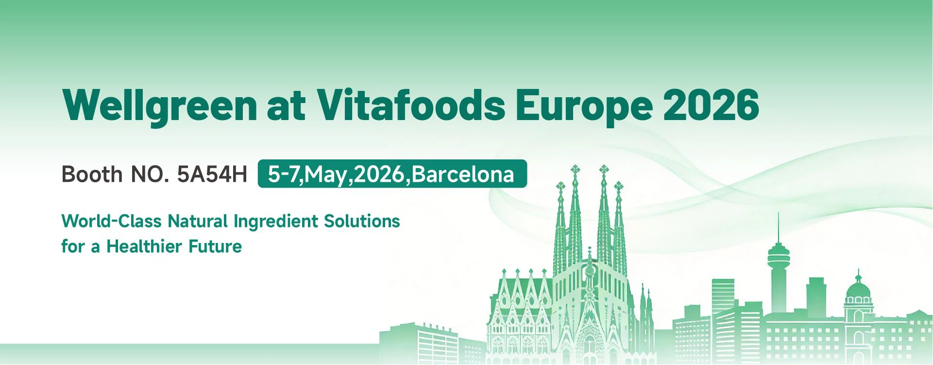 Wellgreen at Vitafoods Europe 2026